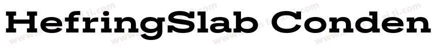 HefringSlab CondensedBold字体转换